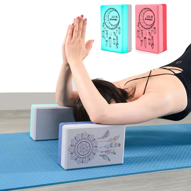Pilates Yoga Block Exercises - Iki renk EVA Yoga blokları spor