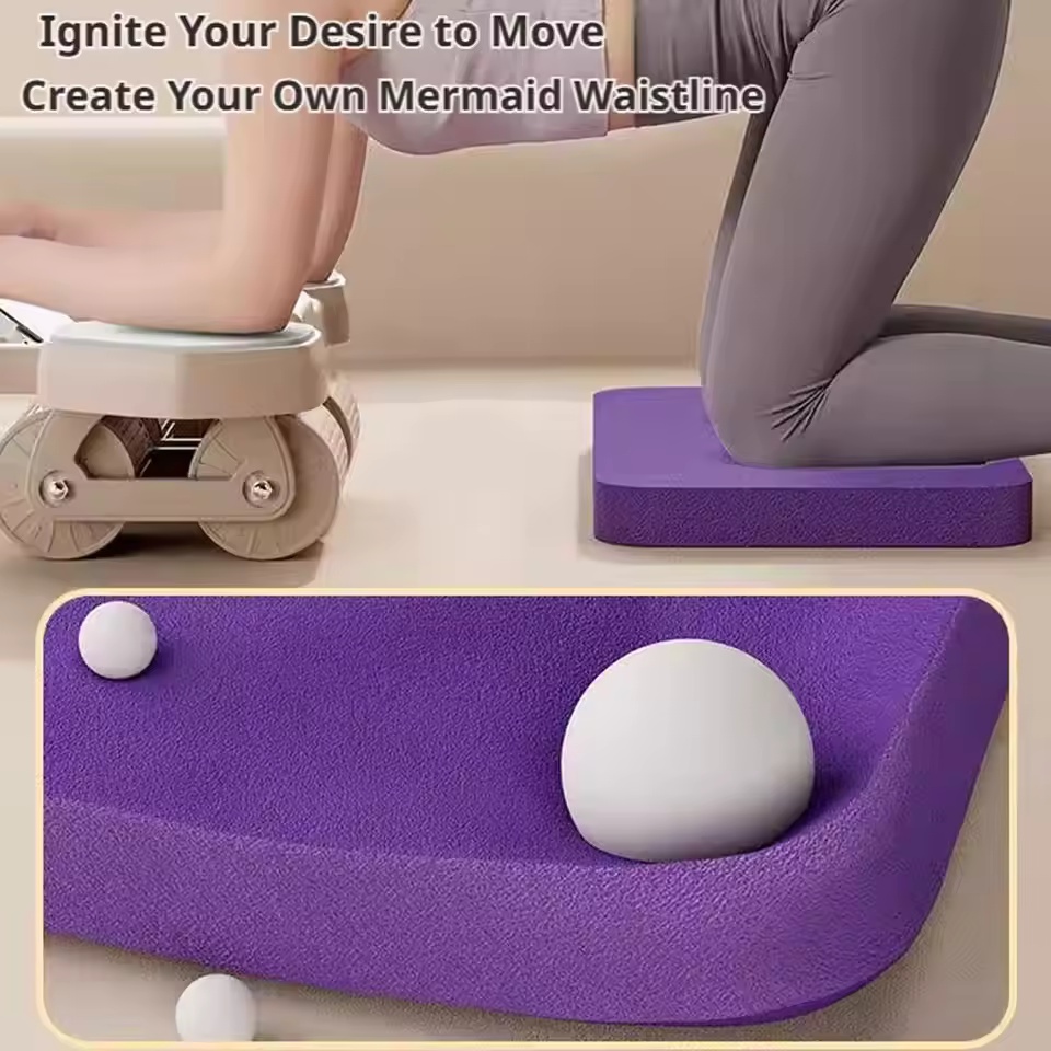 Pilates Yoga Matte - 1 adet Kaymaz Köpük Denge Pedi,